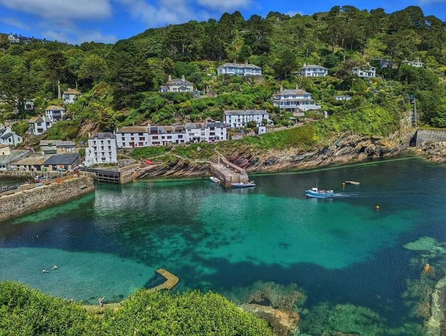 Bijou Coastal Apartment In Polperro With Hot Tub Onsite Parking Downhill Walk To Village מראה חיצוני תמונה