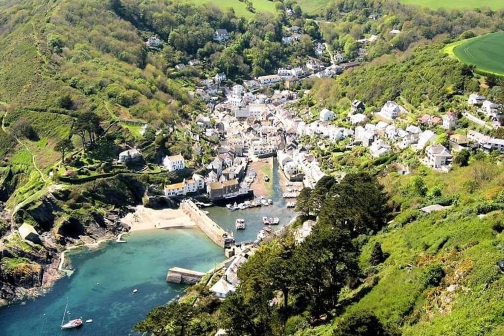 Bijou Coastal Apartment In Polperro With Hot Tub Onsite Parking Downhill Walk To Village מראה חיצוני תמונה