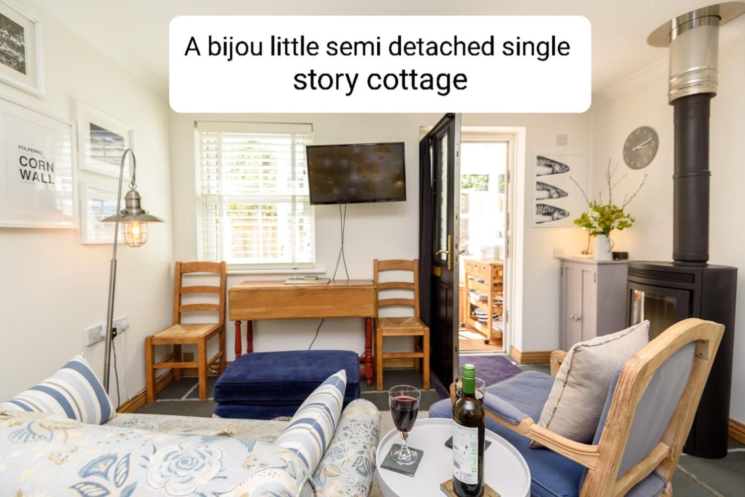 Bijou Coastal Apartment In Polperro With Hot Tub Onsite Parking Downhill Walk To Village מראה חיצוני תמונה