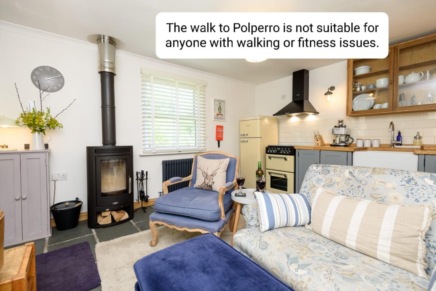 Bijou Coastal Apartment In Polperro With Hot Tub Onsite Parking Downhill Walk To Village מראה חיצוני תמונה